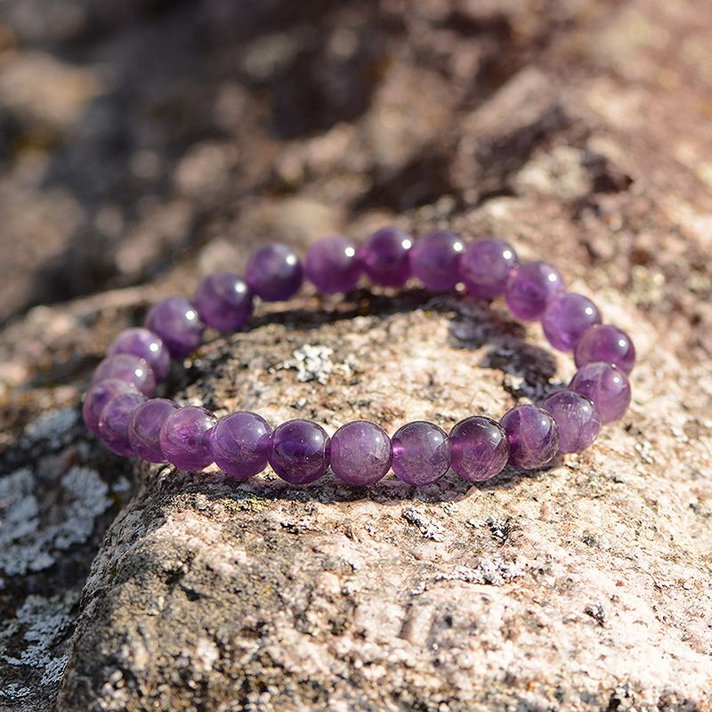 Bracelet boule  terra nata aurea améthyste brésil edo3701459010585 - bracelets-elastique - edora