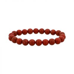 Bracelet boule terra nata talma jaspe rouge  edo3701459011308 - bracelets-elastique - edora - 1