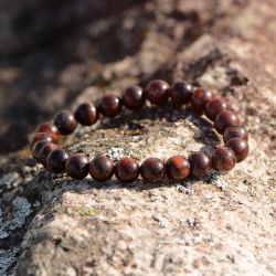 Bracelet boule terra nata torma oeil de taureau  edo3701459011544 - bracelets-elastique - edora - 0