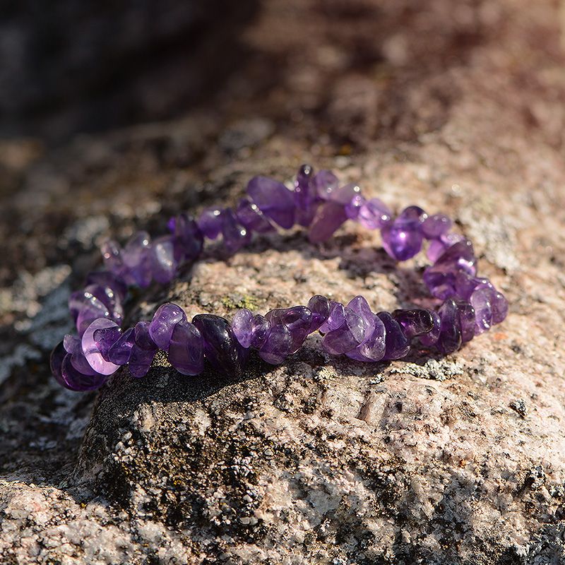 Bracelet baroque terra nata zÉlia  améthyste brésil edo3701459044399 - bracelets-elastique - edora