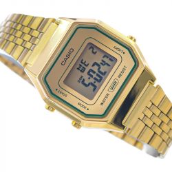 Montre femme casio iconic acier doré la680wegv-9aef - digitales - edora - 1