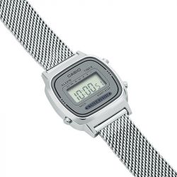 Montre femme casio mini collection acier argenté la670wem-7ef - digitales - edora - 2