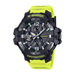 Montre homme  casio g-shock gravitymaster résine jaune gr-b300ry-1a9er - analogiques - edora - 0