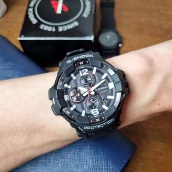 Montre homme  casio g-shock gravitymaster résine noire gr-b300-1aer - analogiques - edora - 1