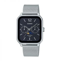 Montre homme casio acier argenté mtp-m305m-1aver - analogiques - edora - 0