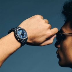 Montre homme casio g-shock résine bleue ga-2100as-2aer - montre connectée homme & femme - edora - analogiques - edora - 1