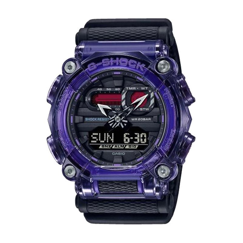 Montre homme casio g-shock résine noir ga-900ts-6aer - digitales - edora