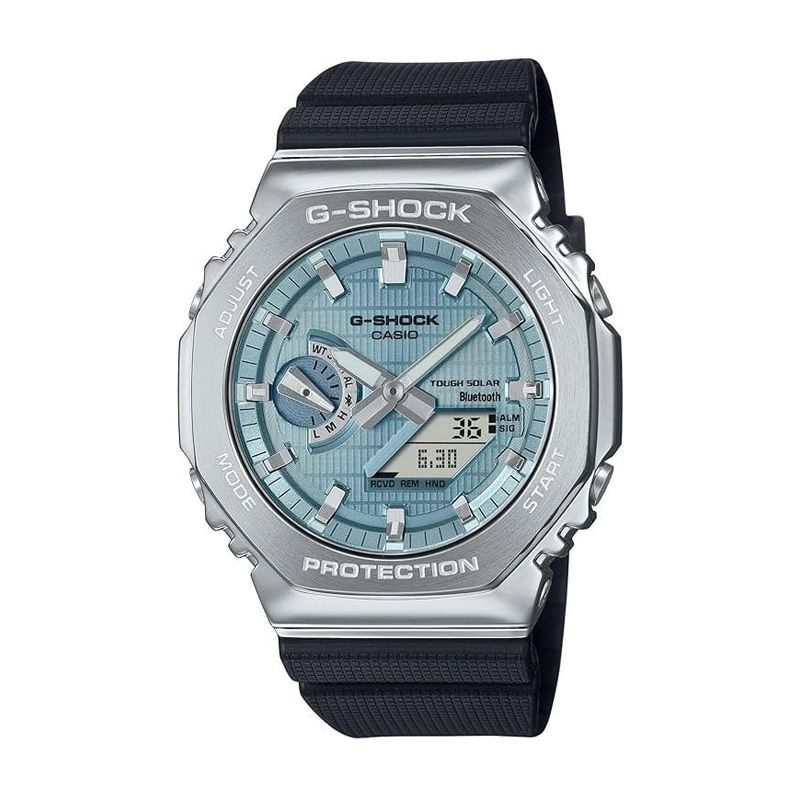 Montre homme casio g-steel résine noir gbm-2100a-1a2er - montre connectée homme & femme - edora - analogiques - edora