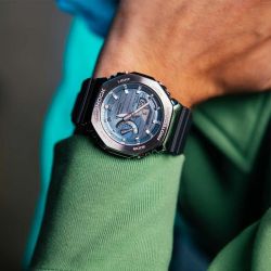 Montre homme casio g-steel résine noir gbm-2100a-1a2er - montre connectée homme & femme - edora - analogiques - edora - 1