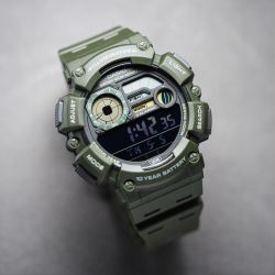 Montre homme digitale casio résine kaki ws-1500h-3bvef - montre connectée homme & femme - edora - digitales - edora - 2