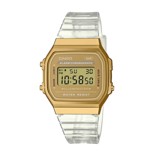 Montre Mixte Digitale CASIO ICONIC Résine translucide A168XESG-9AEF