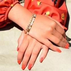 Bracelet femme edora perles miyuki tila roses et dorées tibr042 - bracelets-femme - edora - 1