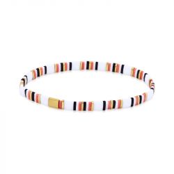 Bracelet femme edora perles miyuki tila bleues et dorées tibr054 - bracelets-femme - edora - 0