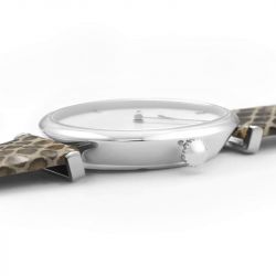 Montre femme cluse triomphe cuir gris python cw0101208009 - montre cluse or & argent, montre cluse doré - - analogiques - edora - 2