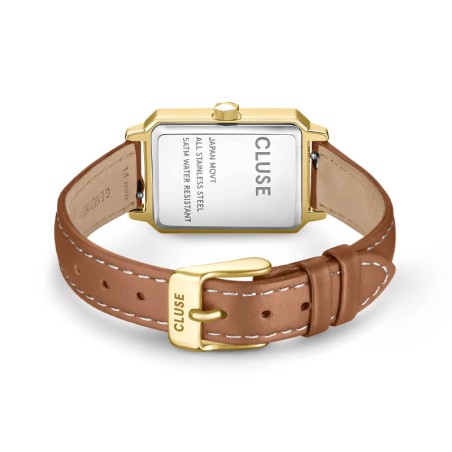 Montre femme cluse fluette cuir marron cw11515 – analogiques