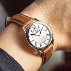 Montre femme herbelin equinox cuir marron 17497p08gd - analogiques - edora - 1