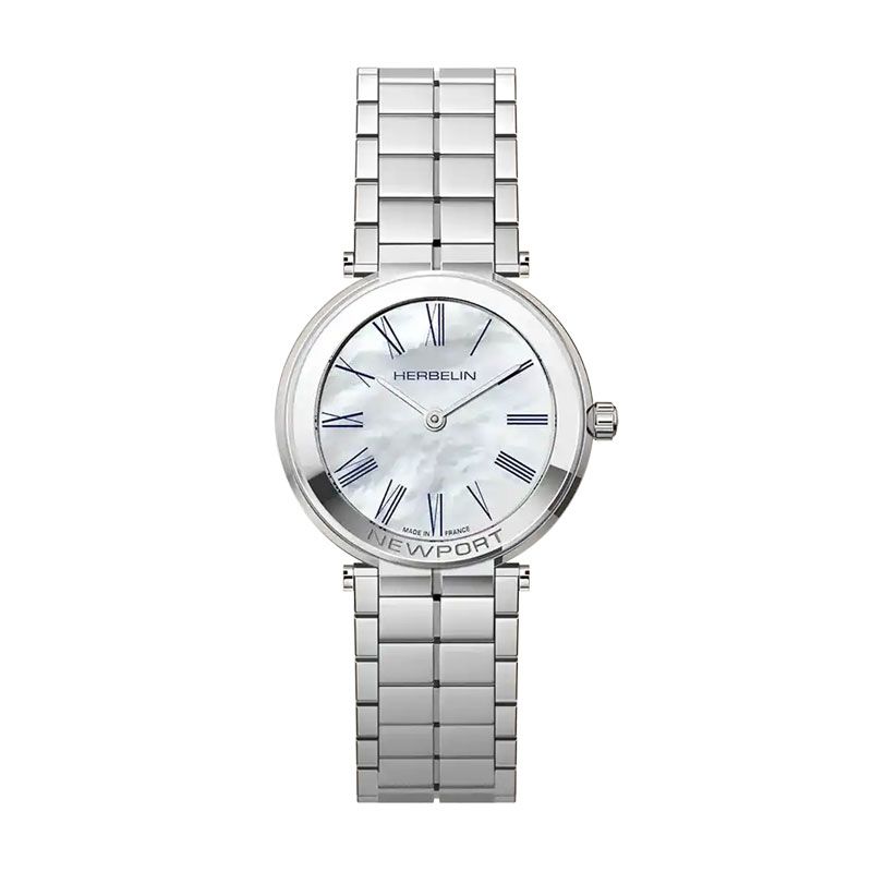 Montre femme herbelin newport slim acier argenté 16922b09 - analogiques - edora