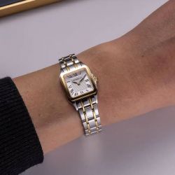 Montre femme herblin luna mini acier bicolore 17407bt08 - analogiques - edora - 1