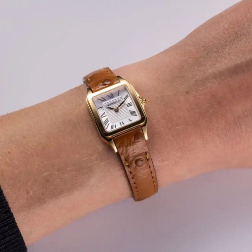 Montre Femme HERBLIN Luna Mini Cuir Marron 17407P1N08GD