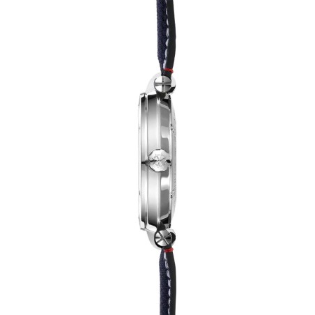 Montre homme automatique herbelin newport cuir et tissu bleu 1768a15bl – analogiques