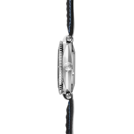 Montre homme automatique herbelin newport cuir et tissu bleu 1774an154 – analogiques