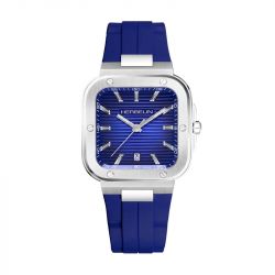 Montre homme herbelin cap camarat square silicone bleu 12246a115cb - analogiques - edora - 0