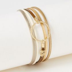 Bracelet femme flowers for zoÉ annabelle cuir  annabelle959t1 - bracelets-femme - edora - 2