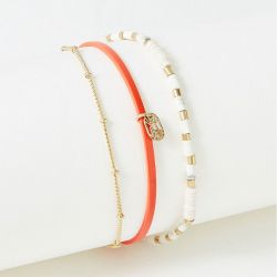 Bracelet femme flowers for zoÉ appoline  cuir  appoline147ht1 - bracelets-femme - edora - 0