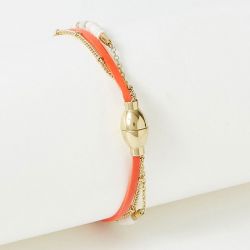 Bracelet femme flowers for zoÉ appoline  cuir  appoline147ht1 - bracelets-femme - edora - 2