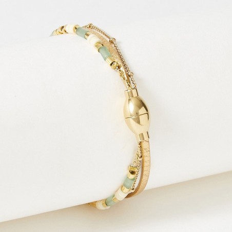 Bracelet femme flowers for zoé appoline  cuir  appoline310jt1 – bracelets femme