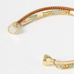 Bracelet femme flowers for zoÉ appoline  cuir  appoline310jt1 - bracelets-femme - edora - 3