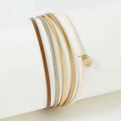 Bracelet femme flowers for zoÉ artiste cuir  artiste959t1 - bracelets-femme - edora - 2