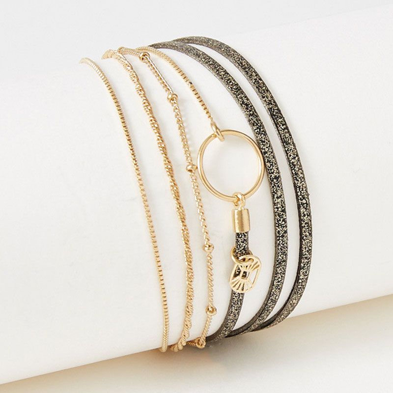 Bracelet femme flowers for zoÉ clover cuir  clover046t1 - bracelets-femme - edora