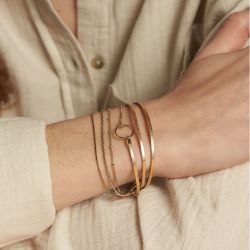 Bracelet femme flowers for zoÉ clover cuir  clover310t1 - bracelets-femme - edora - 1