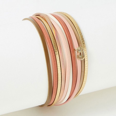 Bracelet femme flowers for zoé malicieux let it be  cuir malicieux960t1 – bracelets femme