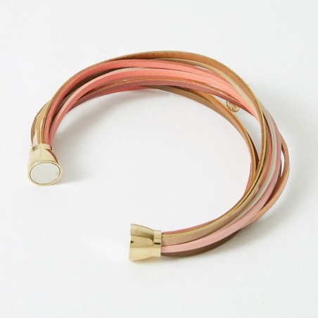 Bracelet femme flowers for zoé malicieux let it be  cuir malicieux960t1 – bracelets femme