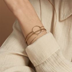 Bracelet femme flowers for zoÉ nolah metallic golb cuir nolah310t1 - bracelets-femme - edora - 1