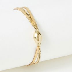 Bracelet femme flowers for zoÉ nolah metallic golb cuir nolah310t1 - bracelets-femme - edora - 2