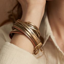 Bracelet femme flowers for zoÉ starsky my way cuir starsky959tu - bracelets-femme - edora - 3