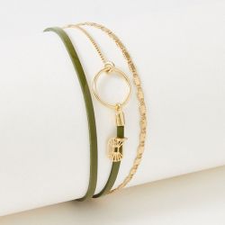 Bracelet femme flowers for zoÉ tabatha olive vernis tabatha312t1 - bracelets-femme - edora - 0