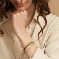 Bracelet femme flowers for zoÉ tabatha olive vernis tabatha312t1 - bracelets-femme - edora - 1