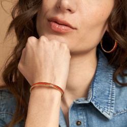 Bracelet femme jonc flowers for zoÉ tuesday orange blood tuesday089tu - joncs - edora - 1