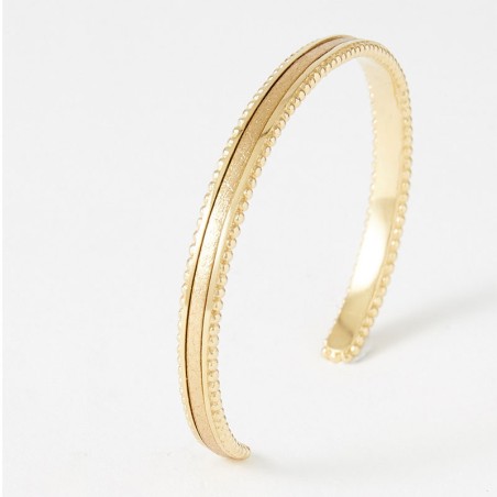 Bracelet femme jonc flowers for zoé tuesday metallic gold  tuesday310tu – joncs