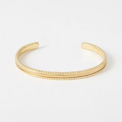 Bracelet femme jonc flowers for zoÉ tuesday metallic gold  tuesday310tu - joncs - edora - 0