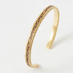 Bracelet femme jonc flowers for zoÉ tuesday camel leo tuesday456tu - joncs - edora - 2