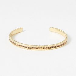 Bracelet femme jonc flowers for zoÉ tuesday camel leo tuesday456tu - joncs - edora - 0