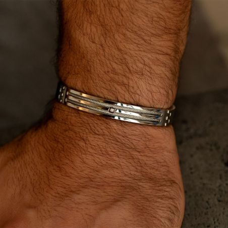 Bracelets homme: bracelet cuir, jonc, gourmette or ou argent - bracelets-homme - edora - 2