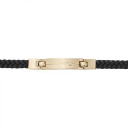 Bracelet homme phebus jacques  cuir et diamant 50300011 - bracelet-cuir-homme - edora - 1