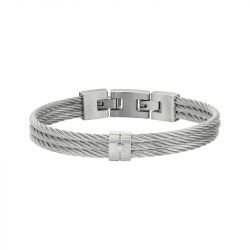 Bracelet homme phebus jacques acier gris, diamant 50300003 - bracelets-homme - edora - 0