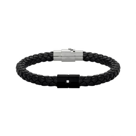Bracelet cuir homme: bracelet homme cuir tressé & bracelet perlé - bracelet-cuir-homme - edora - 1